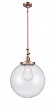 Innovations Lighting 206-AC-G204-16 - Beacon - 1 Light - 16 inch - Antique Copper - Stem Hung - Mini Pendant