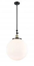 Innovations Lighting 206-BAB-G201-16 - Beacon - 1 Light - 12 inch - Black Antique Brass - Stem Hung - Mini Pendant