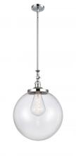 Innovations Lighting 206-PC-G202-16 - Beacon - 1 Light - 16 inch - Polished Chrome - Stem Hung - Mini Pendant