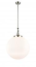 Innovations Lighting 206-PN-G201-18 - Beacon - 1 Light - 12 inch - Polished Nickel - Stem Hung - Mini Pendant