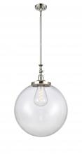 Innovations Lighting 206-PN-G202-18 - Beacon - 1 Light - 12 inch - Polished Nickel - Stem Hung - Mini Pendant