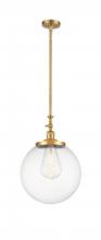 Innovations Lighting 206-SG-G202-14 - Beacon - 1 Light - 12 inch - Satin Gold - Stem Hung - Mini Pendant