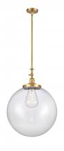 Innovations Lighting 206-SG-G202-18 - Beacon - 1 Light - 18 inch - Satin Gold - Stem Hung - Mini Pendant