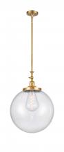 Innovations Lighting 206-SG-G204-16 - Beacon - 1 Light - 12 inch - Satin Gold - Stem Hung - Mini Pendant