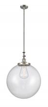 Innovations Lighting 206-SN-G204-18 - Beacon - 1 Light - 12 inch - Brushed Satin Nickel - Stem Hung - Mini Pendant