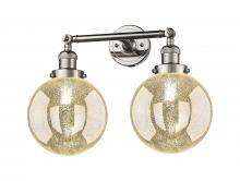 Innovations Lighting 208-PN-G208-8 - Beacon - 2 Light - 19 inch - Polished Nickel - Bath Vanity Light