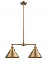  209-BB-M10-BB - Briarcliff - 2 Light - 21 inch - Brushed Brass - Stem Hung - Island Light