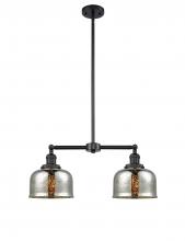 Innovations Lighting 209-BK-G78 - Bell - 2 Light - 24 inch - Matte Black - Stem Hung - Island Light