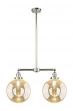 Innovations Lighting 209-PN-G208-10 - Beacon - 2 Light - 25 inch - Polished Nickel - Stem Hung - Island Light