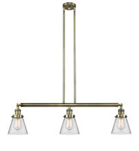 Innovations Lighting 213-AB-G62 - Cone - 3 Light - 39 inch - Antique Brass - Stem Hung - Island Light