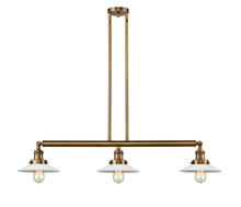 Innovations Lighting 213-BB-G1 - Halophane - 3 Light - 41 inch - Brushed Brass - Stem Hung - Island Light