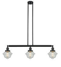 Innovations Lighting 213-BK-G534 - Oxford - 3 Light - 40 inch - Matte Black - Stem Hung - Island Light