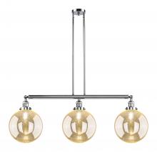 Innovations Lighting 213-PC-G208-10 - Beacon - 3 Light - 42 inch - Polished Chrome - Stem Hung - Island Light