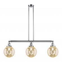 Innovations Lighting 213-PC-G208-8 - Beacon - 3 Light - 41 inch - Polished Chrome - Stem Hung - Island Light