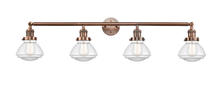 Innovations Lighting 215-AC-G322 - Olean - 4 Light - 43 inch - Antique Copper - Bath Vanity Light