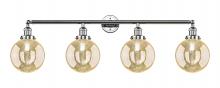 Innovations Lighting 215-PC-G208-8 - Beacon - 4 Light - 44 inch - Polished Chrome - Bath Vanity Light