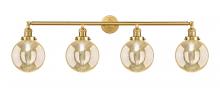 Innovations Lighting 215-SG-G208-8 - Beacon - 4 Light - 44 inch - Satin Gold - Bath Vanity Light