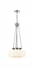 Innovations Lighting 221-1P-PN-G691-16 - Bridgeton - 1 Light - 16 inch - Polished Nickel - Chain Hung - Pendant