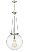 Innovations Lighting 221-1P-SN-G202-18 - Beacon - 1 Light - 18 inch - Satin Nickel - Chain Hung - Pendant