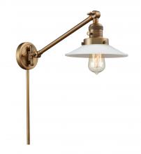 Innovations Lighting 237-BB-G1 - Halophane - 1 Light - 9 inch - Brushed Brass - Swing Arm