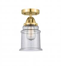 Innovations Lighting 288-1C-SG-G184 - Canton - 1 Light - 6 inch - Satin Gold - Semi-Flush Mount