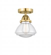 Innovations Lighting 288-1C-SG-G322 - Olean - 1 Light - 7 inch - Satin Gold - Semi-Flush Mount