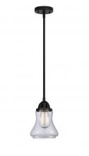  288-1S-BK-G192 - Bellmont - 1 Light - 6 inch - Matte Black - Cord hung - Mini Pendant