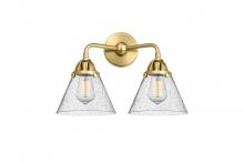 Innovations Lighting 288-2W-SG-G44 - Cone - 2 Light - 16 inch - Satin Gold - Bath Vanity Light