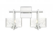 Innovations Lighting 312-2W-PC-CL - Striate - 2 Light - 15 inch - Polished Chrome - Bath Vanity Light