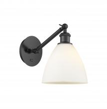 Innovations Lighting 317-1W-BK-GBD-751 - Bristol - 1 Light - 8 inch - Matte Black - Sconce