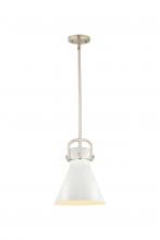 Innovations Lighting 410-1SM-SN-M411-10W - Newton Cone - 1 Light - 10 inch - Satin Nickel - Mini Pendant