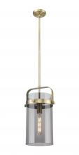 Innovations Lighting 413-1SM-BB-G413-1S-8SM - Pilaster - 1 Light - 8 inch Glass - Brushed Brass - Pendant