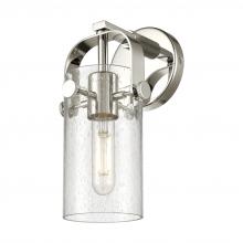 Innovations Lighting 423-1W-PN-G423-7SDY - Pilaster II Cylinder - 1 Light - 7 inch Long Glass - Polished Nickel - Sconce