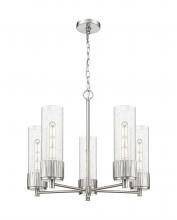 Innovations Lighting 428-5CR-SN-G428-12SDY - Bolivar - 5 Light - 25 inch - Satin Nickel - Chain Hung - Chandelier