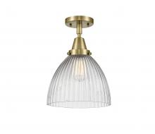 Innovations Lighting 447-1C-AB-G222 - Seneca Falls - 1 Light - 10 inch - Antique Brass - Flush Mount