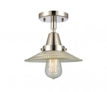 Innovations Lighting 447-1C-PN-G2 - Halophane - 1 Light - 9 inch - Polished Nickel - Flush Mount