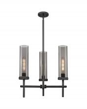 Innovations Lighting 471-3CR-BK-G471-12SM - Lincoln - 3 Light - 21 inch - Matte Black - Pendant