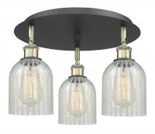 Innovations Lighting 516-3C-BAB-G2511 - Caledonia - 3 Light - 17 inch - Black Antique Brass - Flush Mount