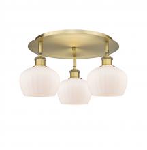 Innovations Lighting 516-3C-BB-G91 - Fenton - 3 Light - 18 inch - Brushed Brass - Flush Mount