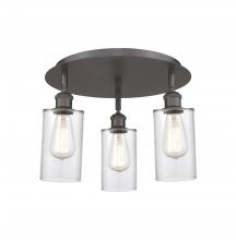 Innovations Lighting 516-3C-OB-G802 - Clymer - 3 Light - 16 inch - Oil Rubbed Bronze - Flush Mount