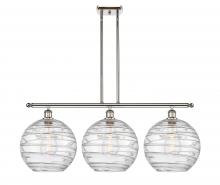 Innovations Lighting 516-3I-PN-G1213-12 - Athens Deco Swirl - 3 Light - 39 inch - Polished Nickel - Cord hung - Island Light