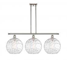 Innovations Lighting 516-3I-PN-G1215-12 - Athens Water Glass - 3 Light - 39 inch - Polished Nickel - Stem Hung - Island Light