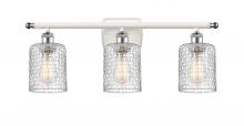 Innovations Lighting 516-3W-WPC-G112C-5CL - Cobbleskill - 3 Light - 25 inch - White Polished Chrome - Bath Vanity Light