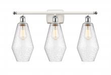 Innovations Lighting 516-3W-WPC-G654-7 - Cindyrella - 3 Light - 27 inch - White Polished Chrome - Bath Vanity Light