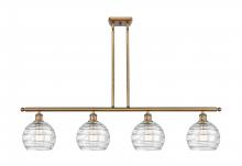 Innovations Lighting 516-4I-BB-G1213-8 - Athens Deco Swirl - 4 Light - 48 inch - Brushed Brass - Cord hung - Island Light