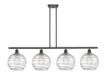 Innovations Lighting 516-4I-BK-G1213-10 - Athens Deco Swirl - 4 Light - 48 inch - Matte Black - Cord hung - Island Light