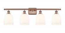 Innovations Lighting 516-4W-AC-G558-6GWH - Bella - 4 Light - 36 inch - Antique Copper - Bath Vanity Light