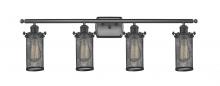 Innovations Lighting 516-4W-BK-220 - Bleecker 4 Light Bath Vanity Light