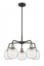 Innovations Lighting 516-5CR-BAB-G1013 - Belfast - 5 Light - 24 inch - Black Antique Brass - Chandelier