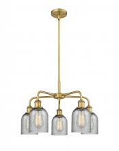 Innovations Lighting 516-5CR-BB-G257 - Caledonia - 5 Light - 23 inch - Brushed Brass - Chandelier